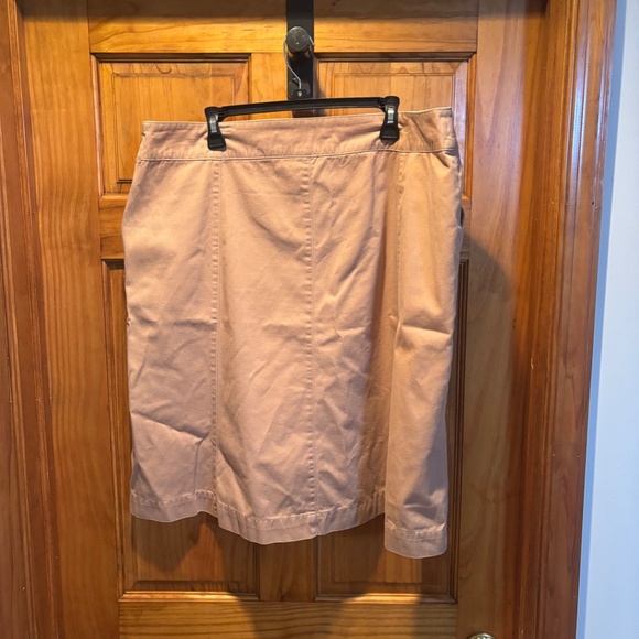 Boden Women's A-line Knee Length Skirt in Tan Size 16L - Picture 3 of 5